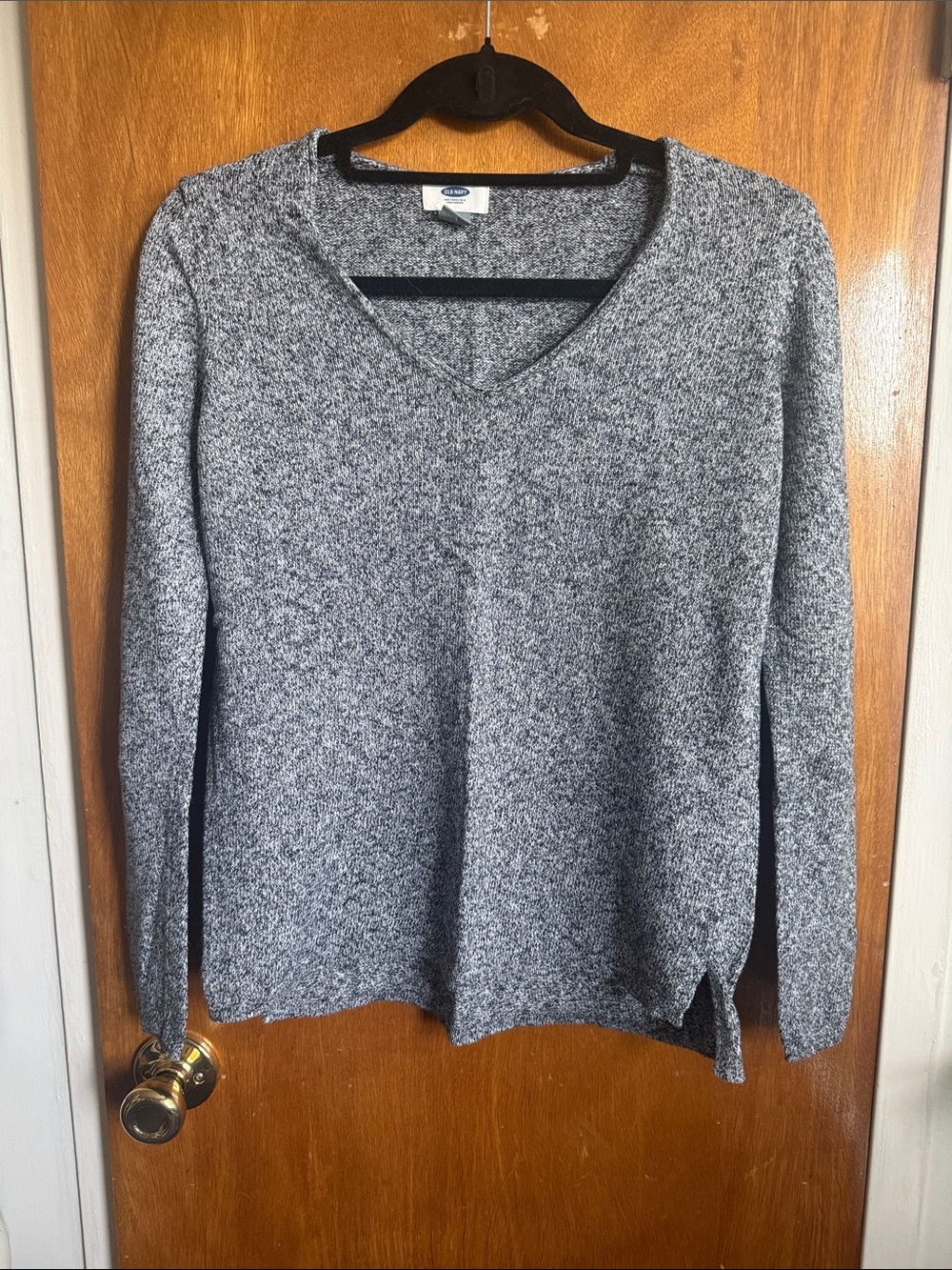 Old Navy Heathered Gray Crewneck Sweater